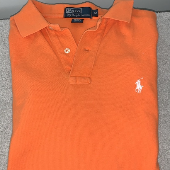 Polo by Ralph Lauren Polo shirt size Medium and Orange in colour. VGUC - Picture 2 of 9